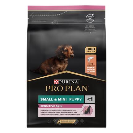 PRO PLAN® Sensitive Skin Small & Mini Puppy Rig på laks