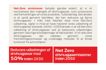 At nå Net-Zero emissioner er en afgørende del af vores bæredygtighedsrejse.